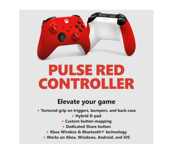 Xbox Core Wireless Gaming Controller Pulse Red - Image 2